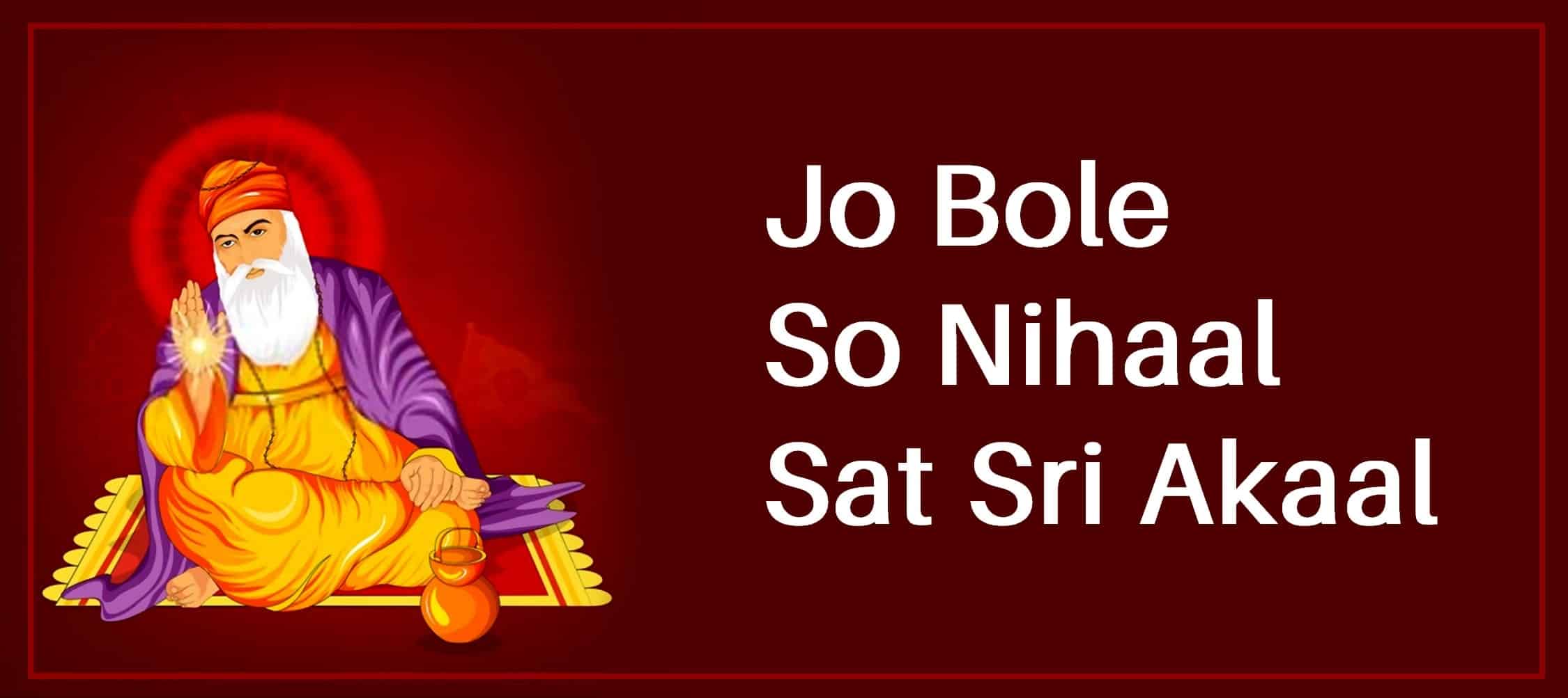 Jo Bole So Nihaal Sat Sri Akaal Get Happy Thoughts